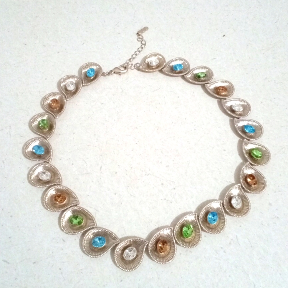 CLARION -PELL Princess Grace Kelly Chip And Swirll Necklace